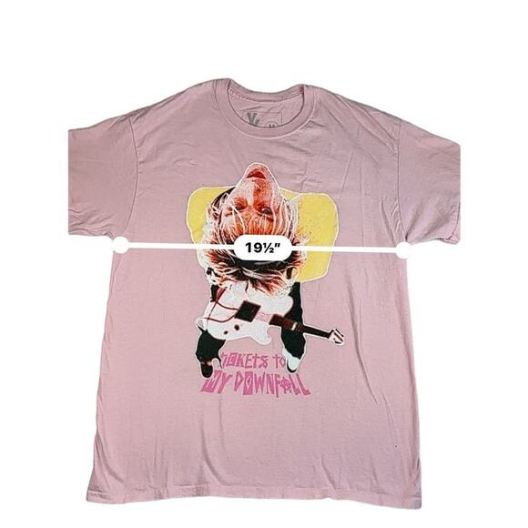 Machine Gun Kelly Shirt Size Medium Pink Tickets to My Downfall Concert 2021 - Picture 6 of 8
